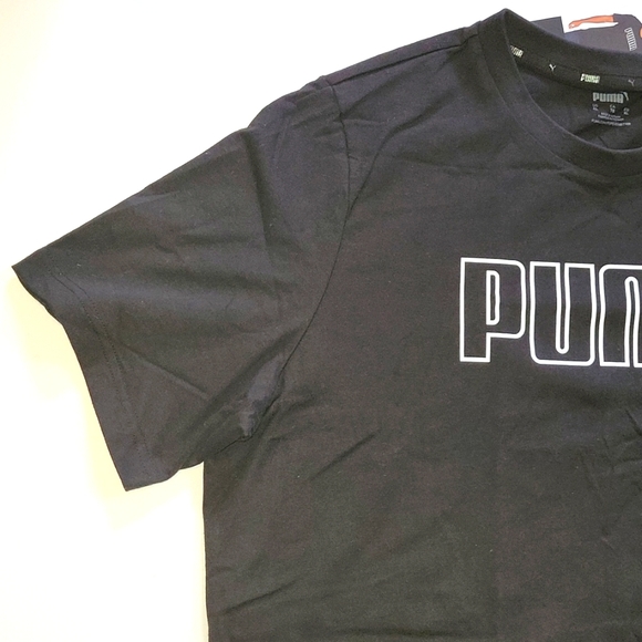 Puma mens short sleeve tshirt black size XL NWT - Picture 4 of 8